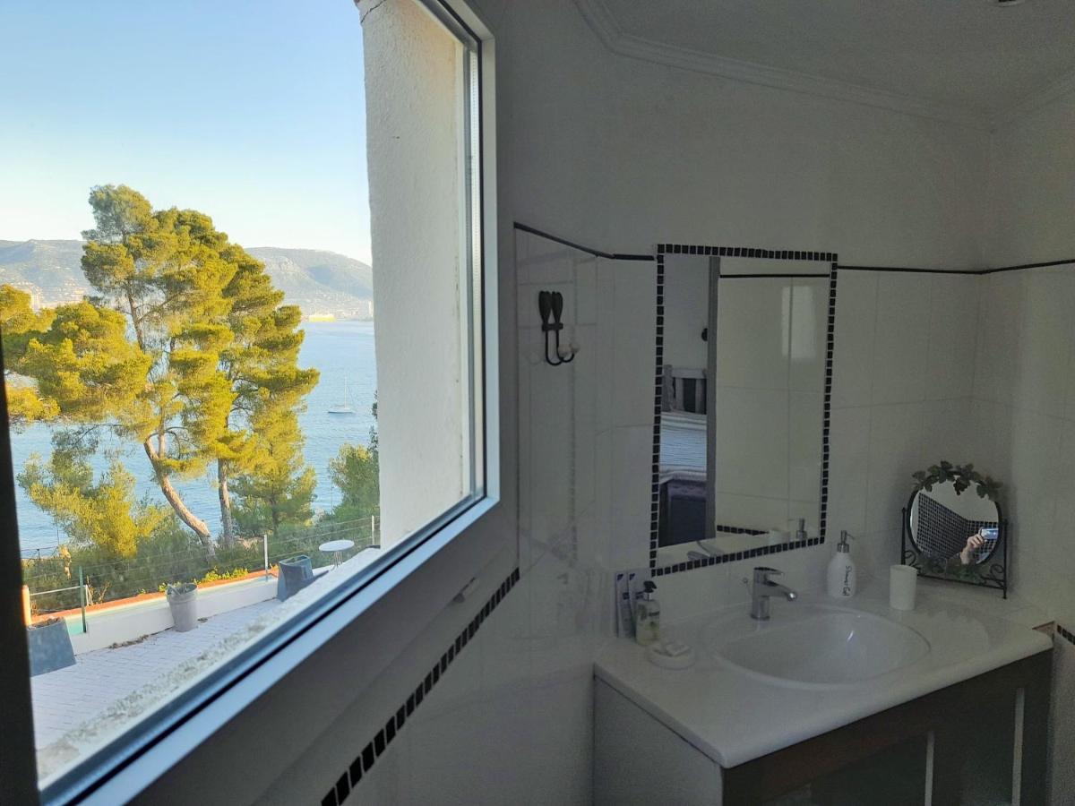 Villa-Chateau Les Terrasses - Tamaris, Plage Des Sablettes, Mer Au Bas De La Propriete La Seyne-sur-Mer Exteriör bild